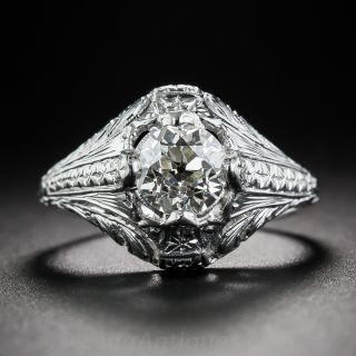 1.00 Art Deco Engagement Ring - 2