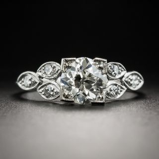 Art Deco 1.20 Ct. Diamond Platinum Engagement Ring - GIA J VS2 - 3