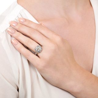 Art Deco 1.23 Carat Diamond Engagement Ring - GIA J VS2