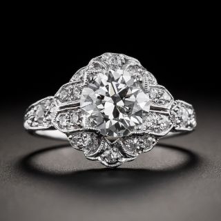 Art Deco 1.34 Carat Diamond Engagement Ring - GIA I VS2 - 2