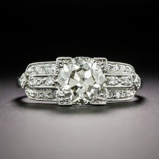 Art Deco 1.78 Carat Old European-Cut Diamond Engagement Ring - GIA Q/R I1 - 3