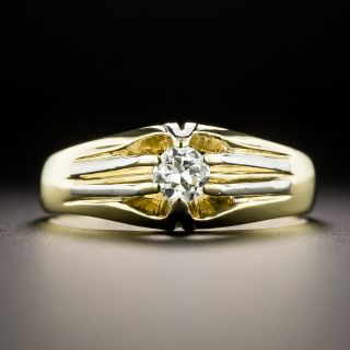 Art Deco .30 Carat Diamond Solitaire Ring - 3