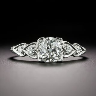 Art Deco .95 Carat Diamond Engagement Ring - GIA G VS1 - 2