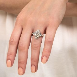 Early/Mid-Century 1.69 Carat Marquise Diamond Halo Ring - GIA  I VS1