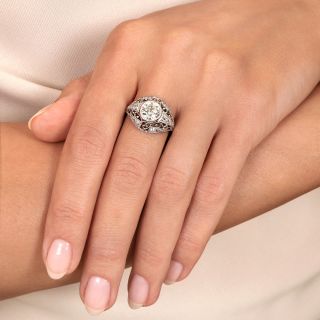 Edwardian 1.35 Carat Diamond Engagement Ring - Size 6 1/4