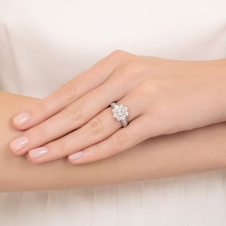 Estate Diamond Flower Cluster Ring