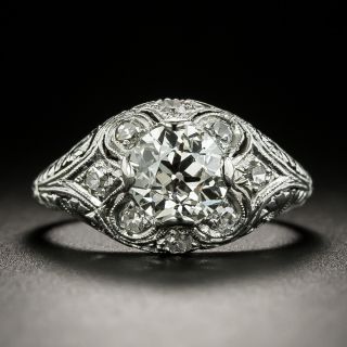 Late Edwardian 1.07 Carat Diamond Engagement Ring  - GIA J VVS2  - 2
