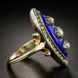 Late Georgian/Early Victorian Diamond and Enamel Ring