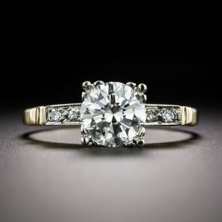 Mid-Century 1.05 Carat Diamond Engagement Ring - GIA G SI1 - 2