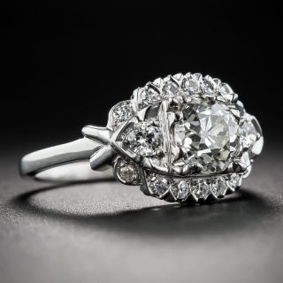 Mid-Century 1.11 Carat Diamond Engagement Ring - GIA K SI1