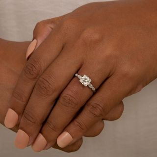 Mid-Century 1.13 Carat Diamond Engagement Ring - GIA I SI1