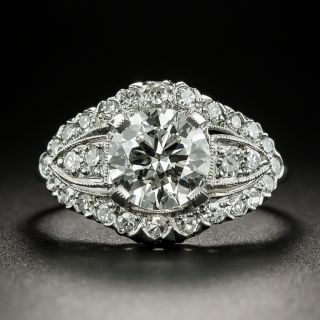 Mid-Century 1.16 Carat Diamond Engagement Ring - GIA J SI2 - 2