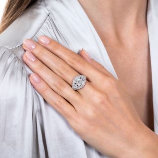 Mid-Century 1.30 Carat Diamond Engagement Ring - GIA I SI1
