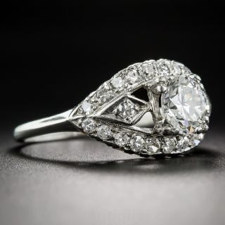 Mid-Century .90 Carat Diamond Engagement Ring, Circa 1950's