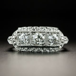 Mid-Century Three-Stone Diamond Ring - 3