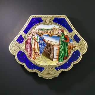 Silver and Enamel Compact - 3