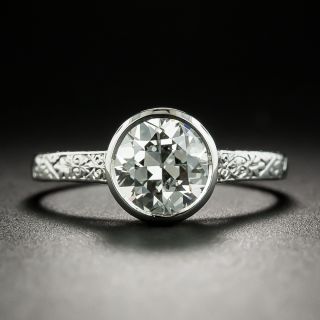 Vintage 1.65 Carat Diamond Solitaire Engagement Ring - GIA H SI2 - 2